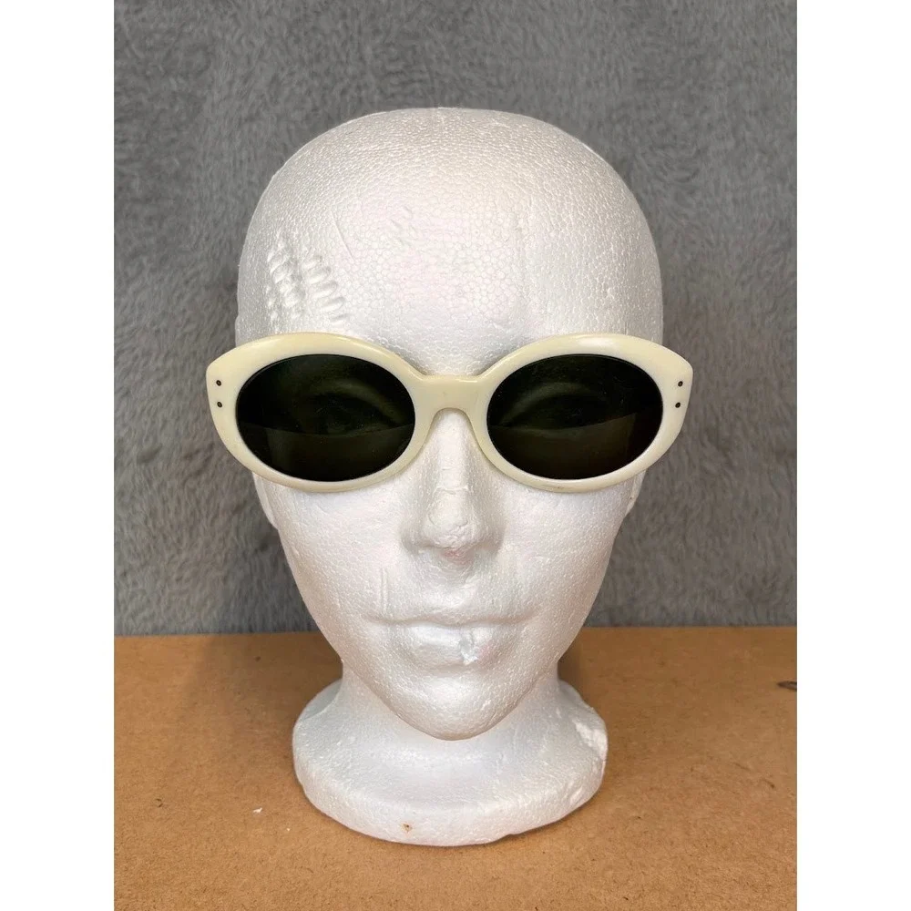 Rare‎ Vintage Ray-Ban B&L Bewitching Sunglasses Cream Mod 1960s Oval Frames Only